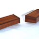 Vintage rosewood floating bedside tables. Set of two. 1960s