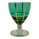 Lot de 6 verres à liqueur ou a vin vert émeraude