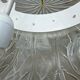 Large Italian Murano Glass Leaf Flush Mount Ceiling Light