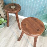 Pair of tripod stools
