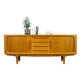 Danish Teak Sideboard with Tambour Doors from CFC Silkeborg, 1970s