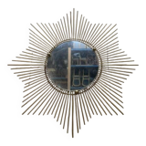 Miroir soleil en laiton vintage 1970