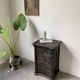Commode XIXème pin noirci sculpté