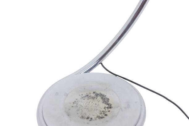 Elio Martinelli. Chrome metal floor lamp. 1970s.