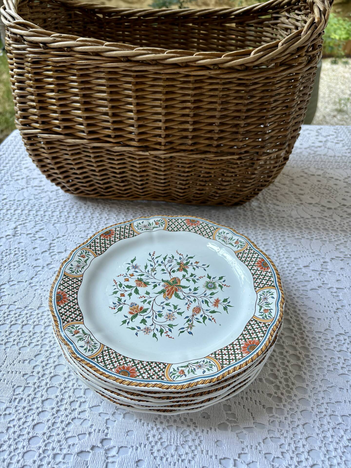 6 plates GIEN Rouen