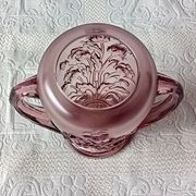 Vintage purple art deco verelys vase, "les campanules" model