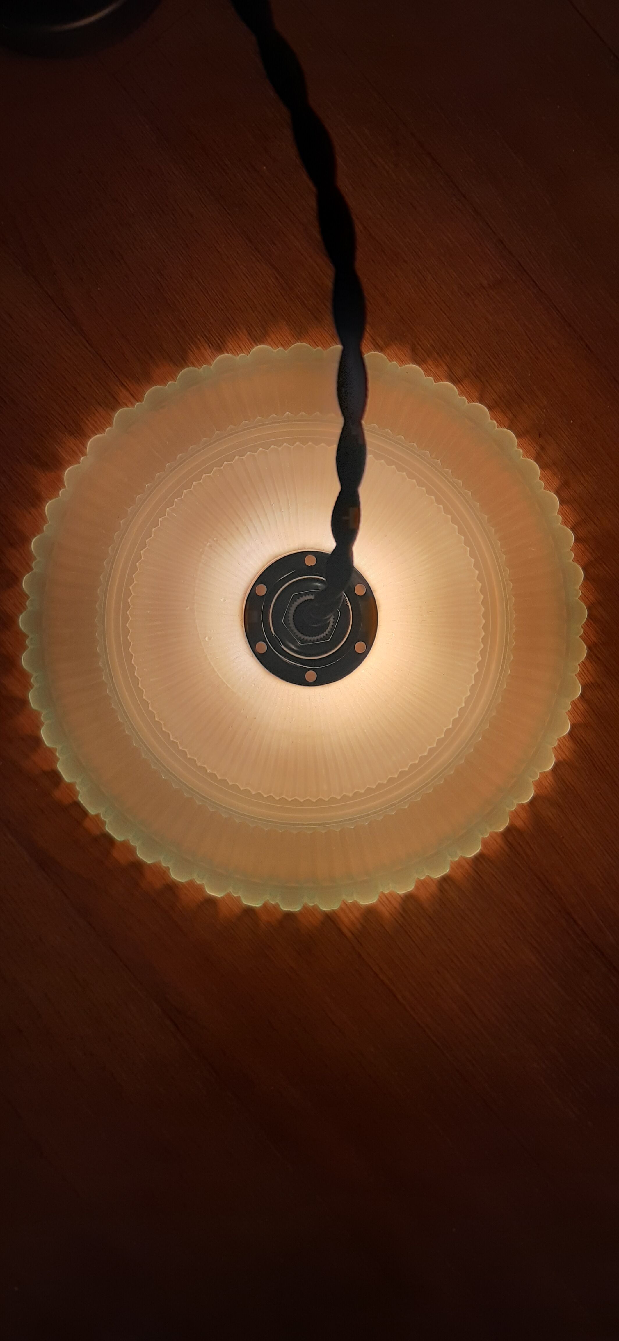 Vintage glass suspension