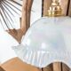 Pair of walking lamps with opaline globe