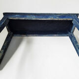 Blue patinated wooden console