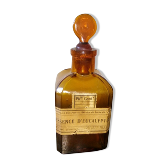 Old pharmacy bottle eucalyptus essence