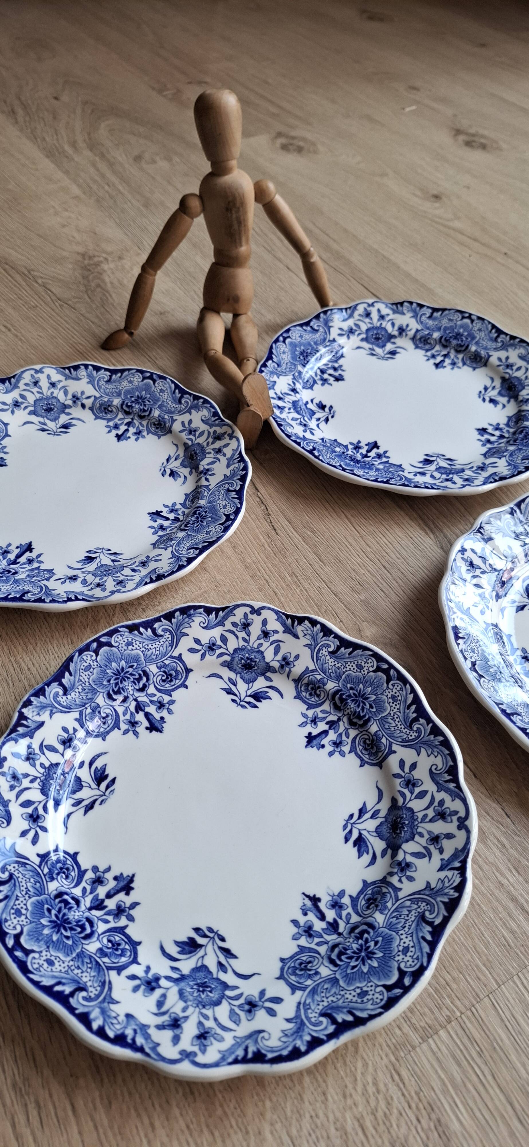 Set 6 assiettes plates Dordrecht 1920