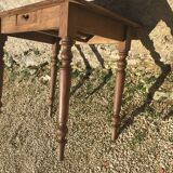 Country table in beech and poplar early 20th century