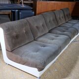 Italian Modular Space Age Design Sofa Set Chairs, Couch & Tables 1970s