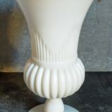 Antique milk glass baluster vase early 20th century
