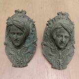 Bronze billiard knockers and corners