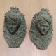 Bronze door knockers and billiard table corners
