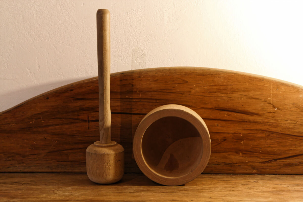 Mortier et pilon de cuisine