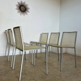 Lot of 6 Zip model chairs by Italian design Marco Maran for Desalto vintage chair