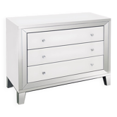 Glass and mirror chest of drawers