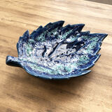 Vallauris blue ceramic sheet dish