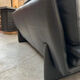 Black leather sofa – Italian design – 1980s