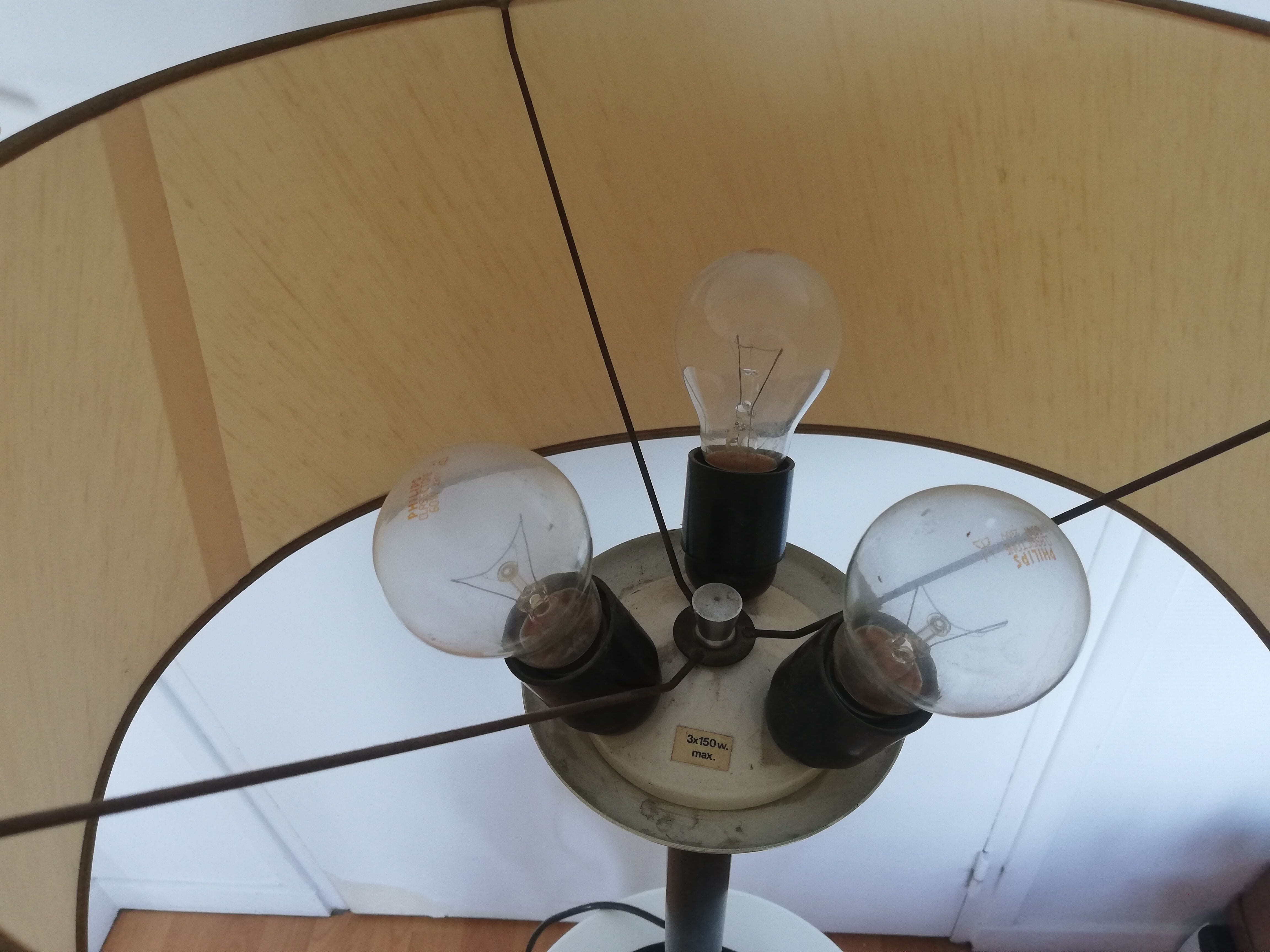 Old desk lamp with 3 sockets