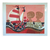Les Angeliaues III.Lithographie de Frédéric MENGUY,1927-2007