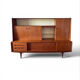 Scandinavian vintage teak library enfilade Denmark design -1960