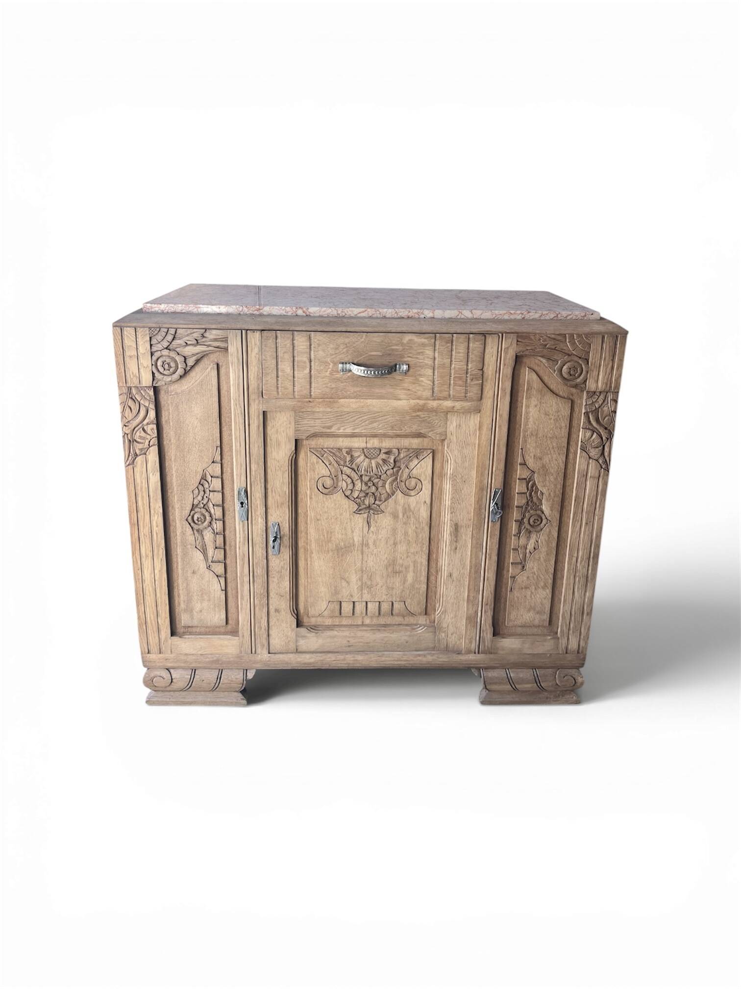 Art Deco oak Parisian buffet