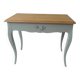 Console, side desk of beautiful craftsmanship re-enchanted in verdigris