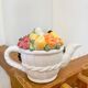 Vintage fruit majolica teapot