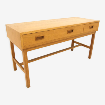 Console scandinave en chêne, Nybro Fabriken, Fröseke, Suède, 1960