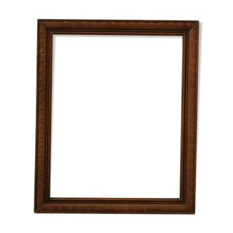 Carved wooden frame