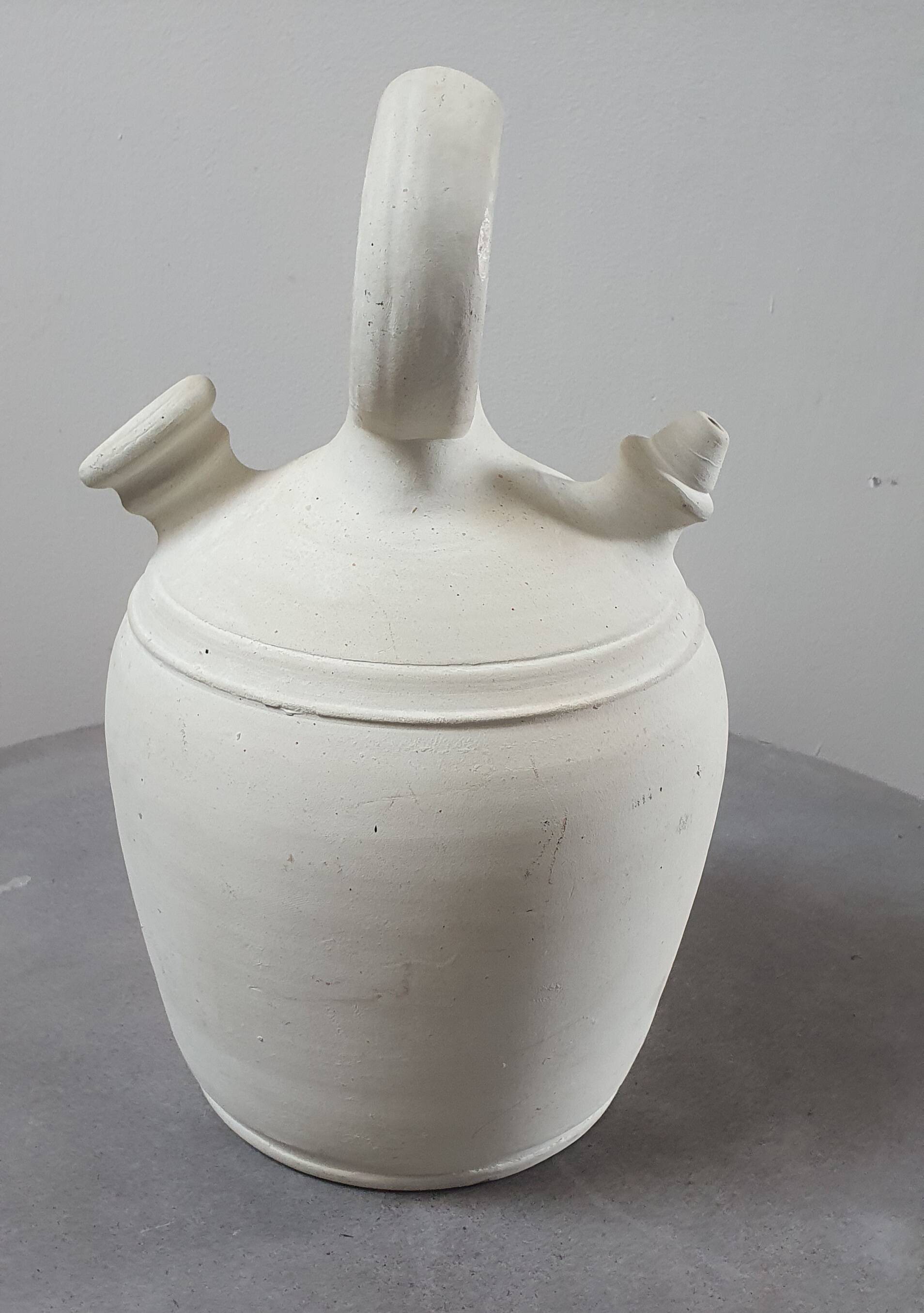 Cream terracotta jug