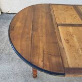 table 6 pieds louis philippe en noyer du xix ème siecle 320.50 cm de long