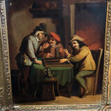 Painting on copper XIXth players