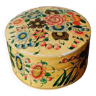 Small vintage paper box hand painted flower