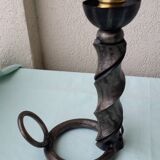 Pair of wrought iron lamp bases