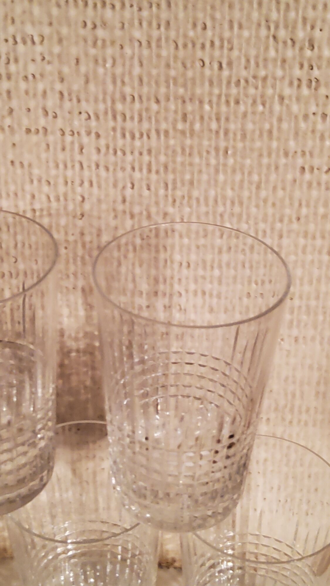Set of 5 crystal glasses of Baccarat model Nancy
