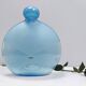 Round Cyan Murano Glass Bottle by Alfredo Barbini, Italy, 1980s