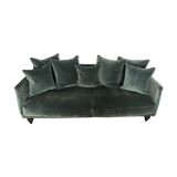 AM.PM. sofa model Lazare 3 places, cedar green velvet