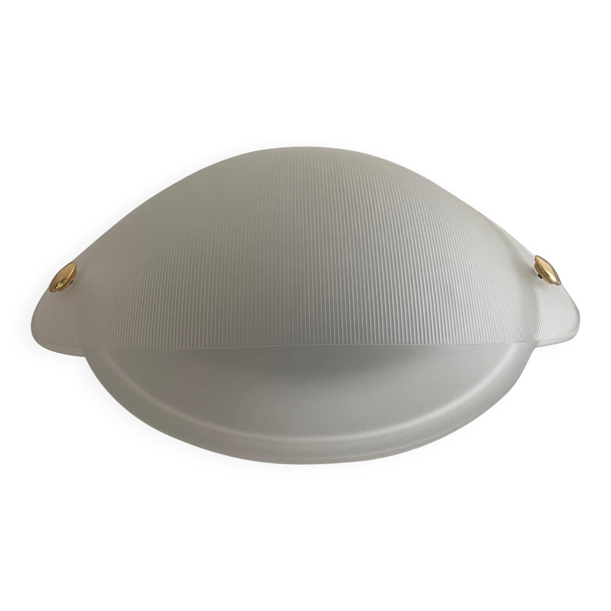 Glass ceiling light in the shape of a turtle shell, 1970s, Germany