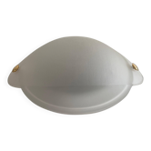 Plafonnier en verre en forme d'écaille de tortue, années 1970, Allemagne