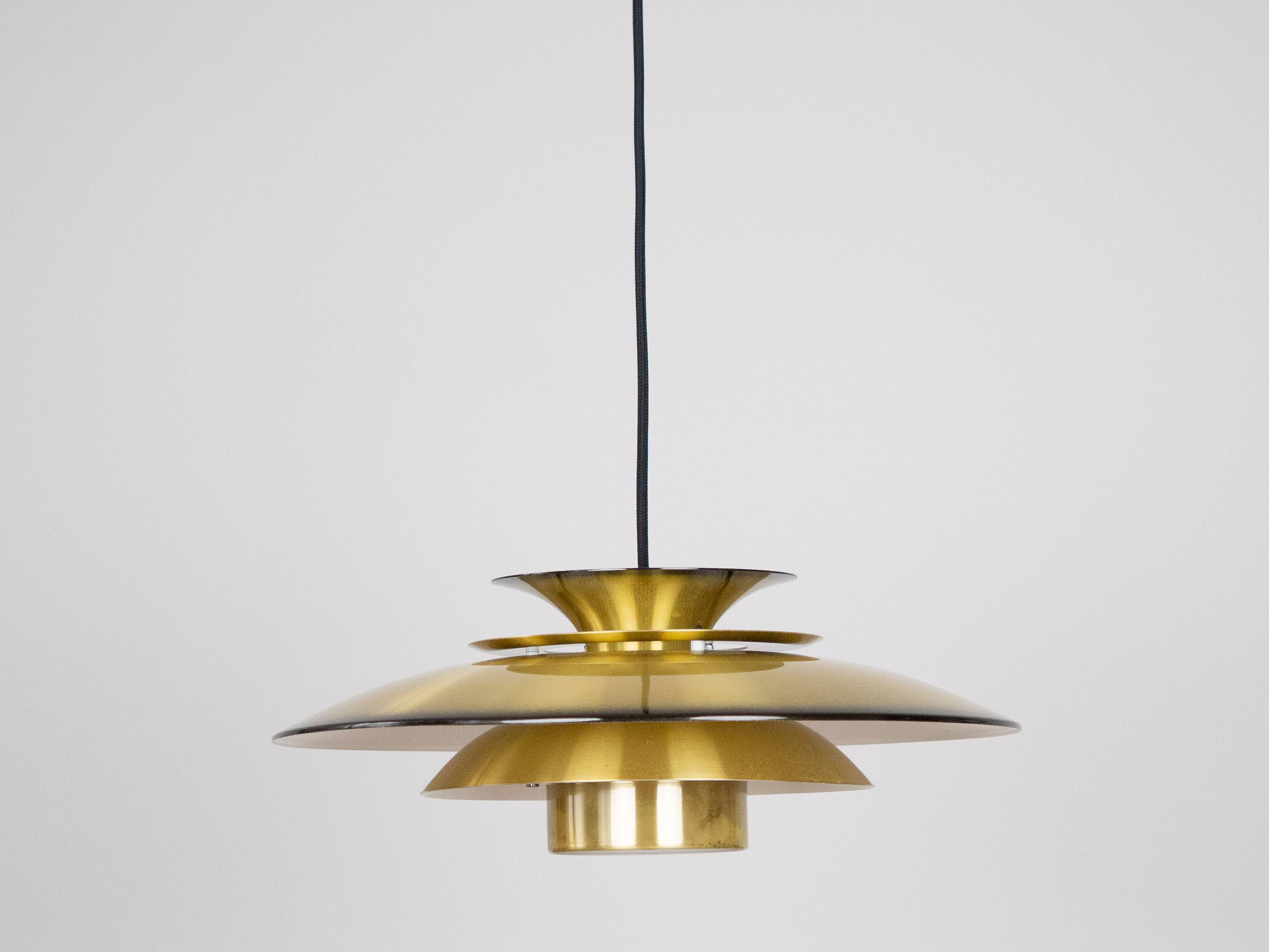 Lampe suspendue vintage danoise des années 1980