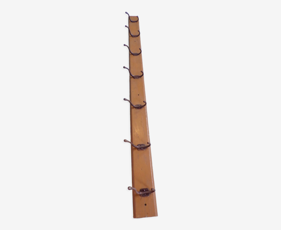 School coat rack bar 7 hooks