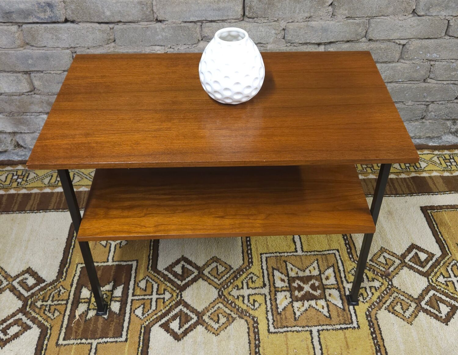 Small teak side table Jese Möbel 1960s vintage
