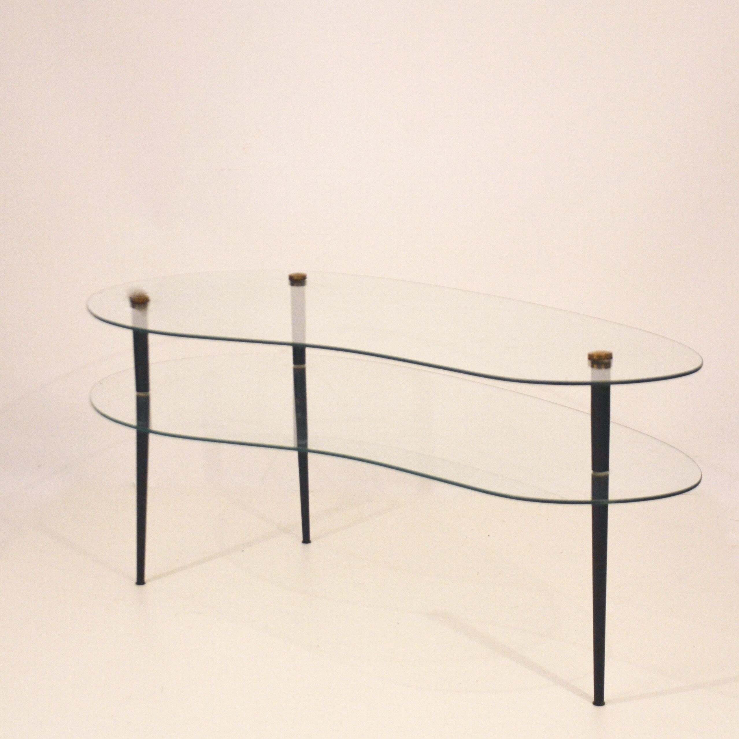 Modernist glass coffee table