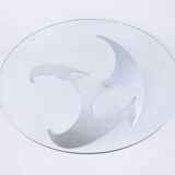 Knut Hesterberg for Ronald Schmitt Aluminum "Propeller" Coffee Table