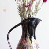 Flamed stoneware pitcher from Morvan by Gaston Gaubier