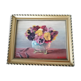 Painted painting on wood